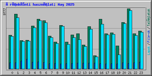 Óránkénti használat: May 2025
